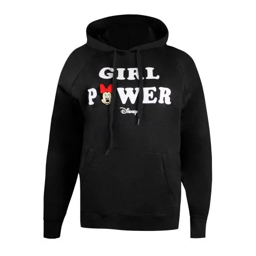 Disney Womens/Ladies Girl Power Minnie Mouse Hoodie