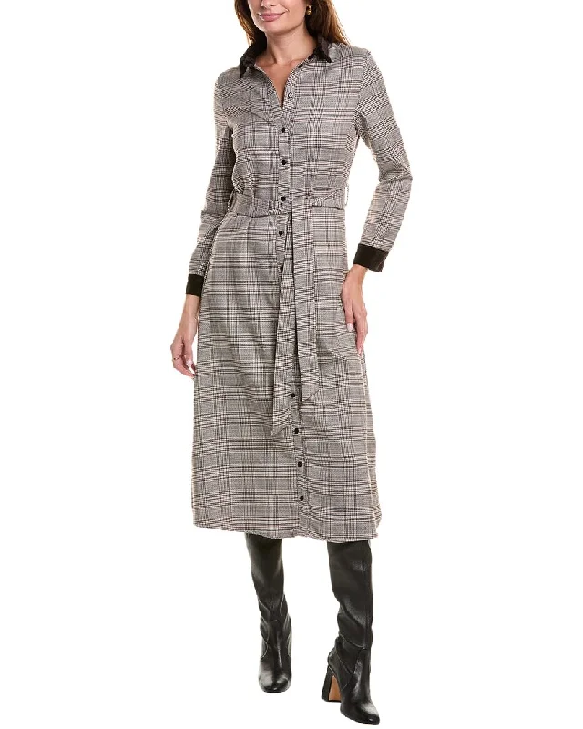 YAL New York Plaid Shirtdress