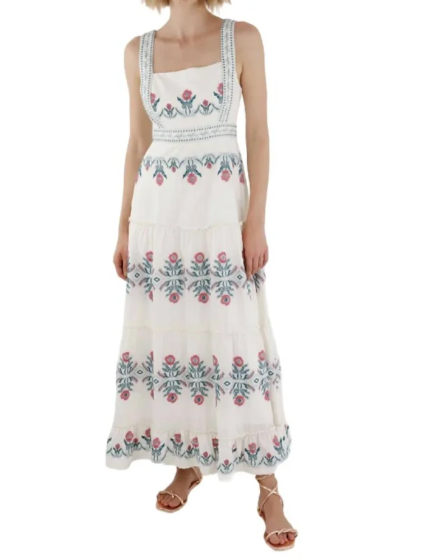 Pondicherry Long Dress In Ivory