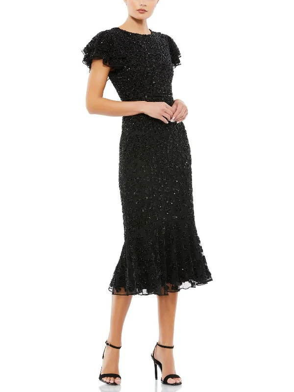 Womens Embellished Special Occasion Evening Dress