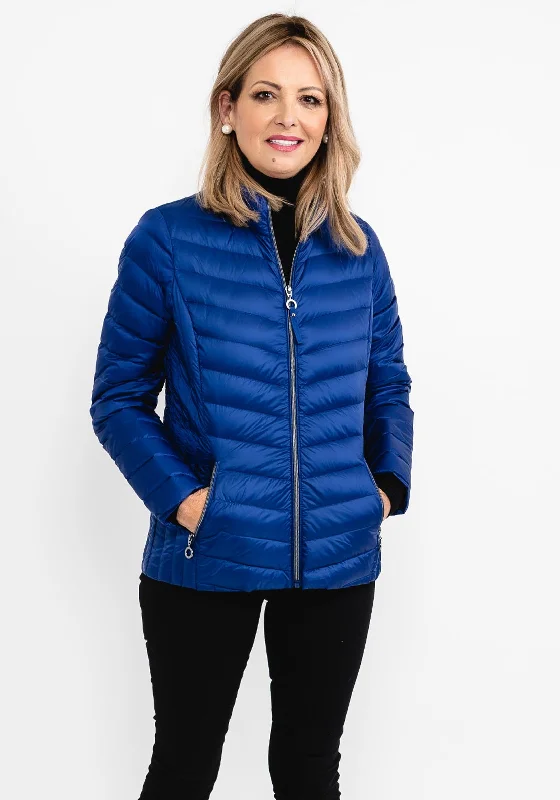 Frandsen Duck Down Quilted Short Jacket, Royal Blue