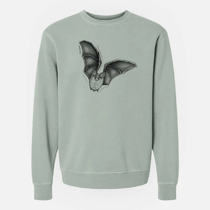 Macrotus californicus - California Leaf-nosed Bat - Unisex Pigment Dyed Crew Sweatshirt