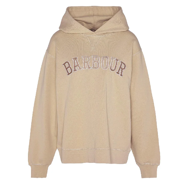 Barbour Womens Northumberland Hoodie White Pepper