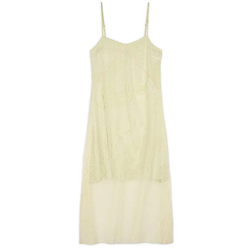 WOMEN'S ENGINEERED CLOUD MESH SLIP DRESS