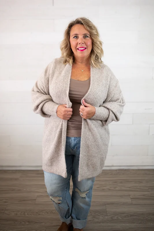 Oatmeal Light Weight Cardigan