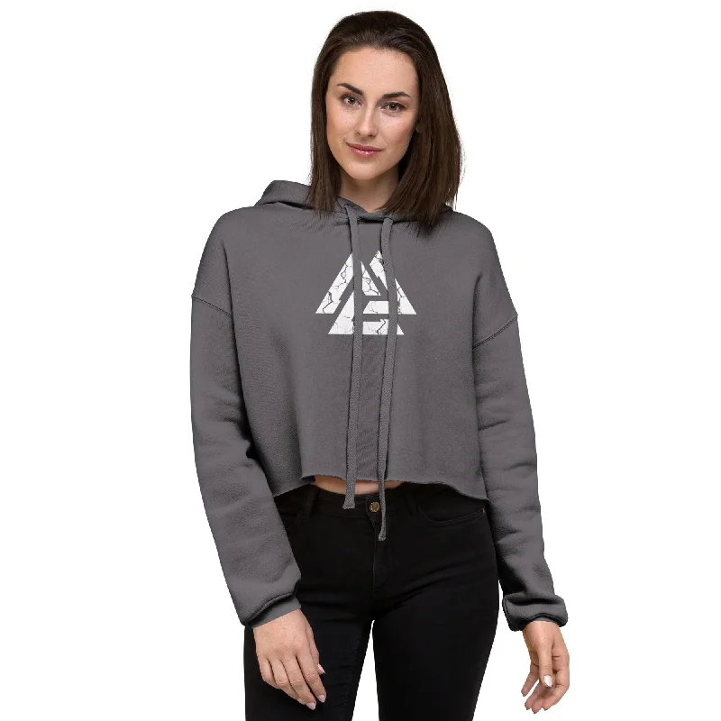 Valknut Cropped Hoodie