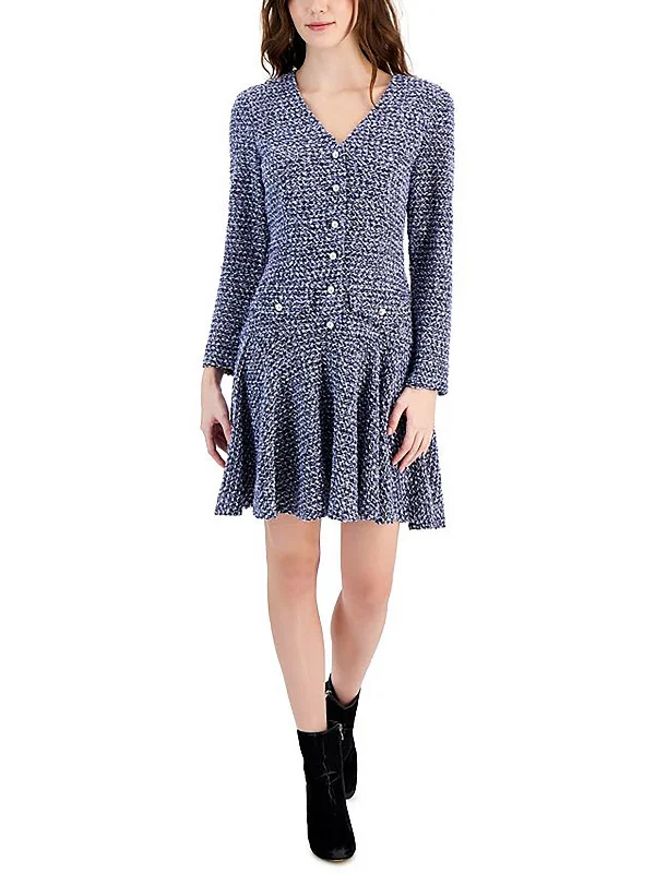 Womens Knit Above Knee Sweaterdress