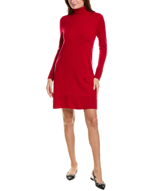 Forte Cashmere Turtleneck Cashmere Sweaterdress