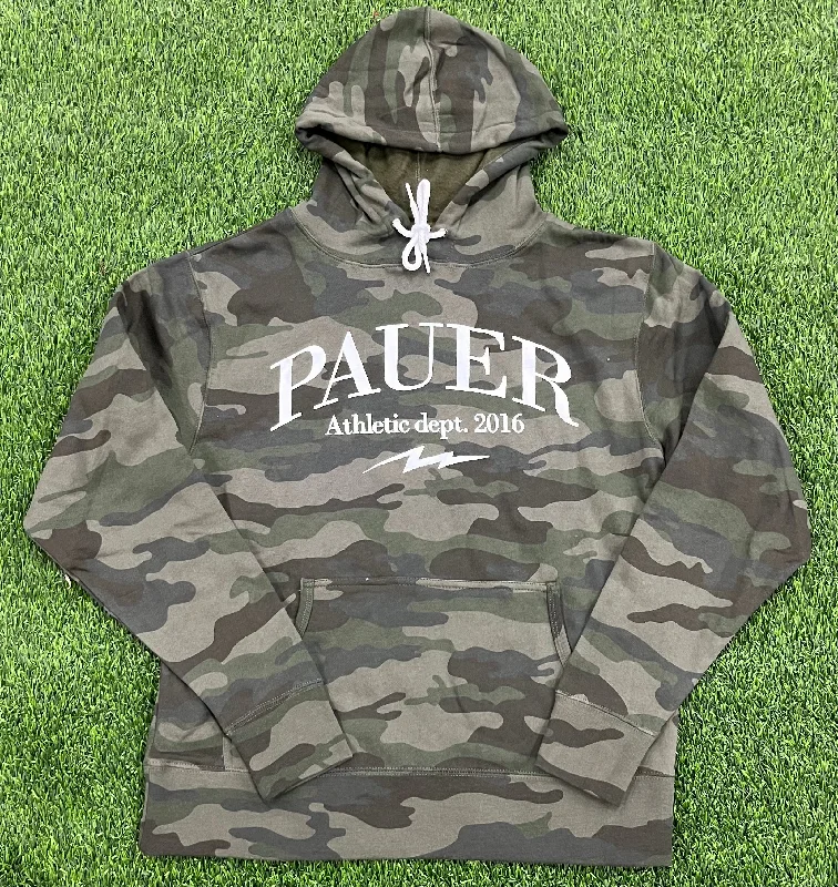 Pauer Athletic Dept. Camo Lightweight Hooded Sweatshirt