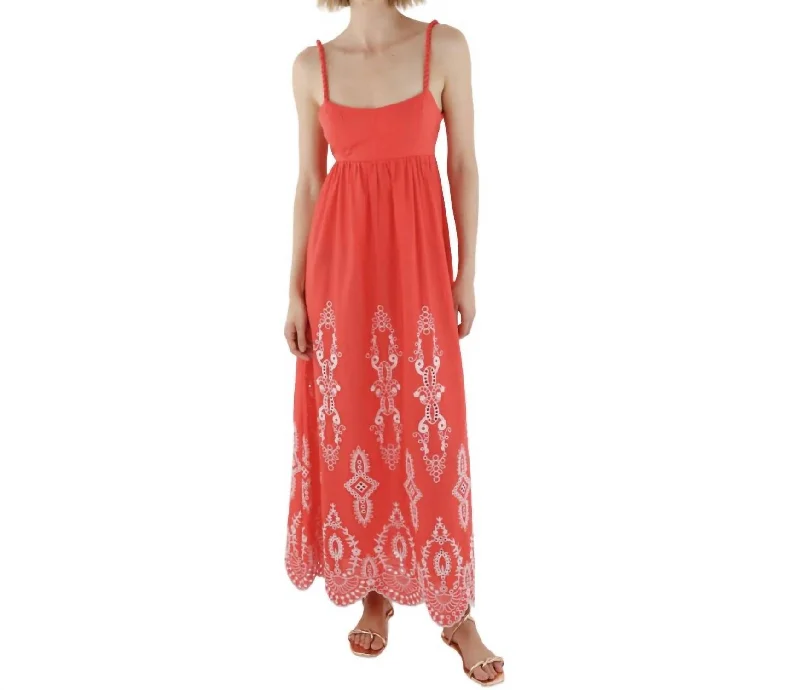 Provence Long Dress In Red