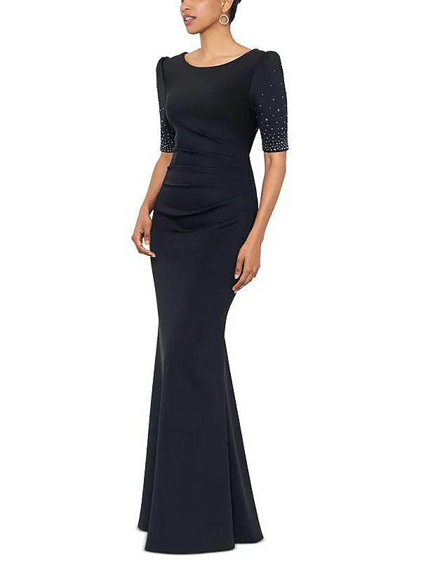 Womens Embellished Long Evening Dress