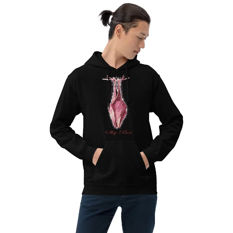 Shy Bat Vampire Goth Style Unisex Hoodie Sweatshirt