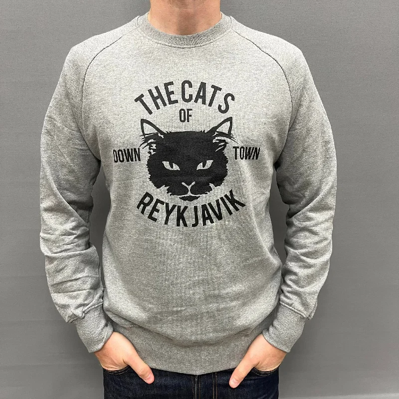 Unisex  Sweatshirt - The Cats of Reykjavik - Grey