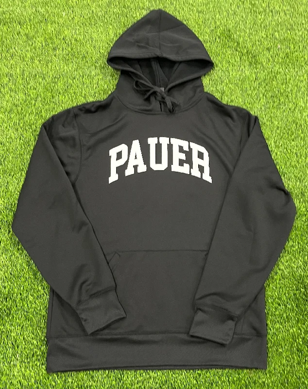 Pauer Dry Fit Lightweight Hooded Sweatshirt Black