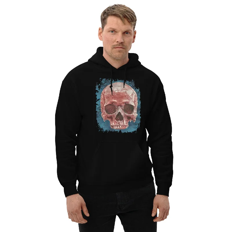 Front Mystical Blood Skull Voodoo Goth Fashion Unisex Hoodie Sweatshirt