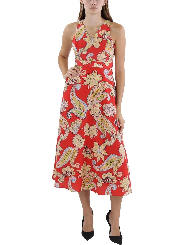 Womens Daytime Tea-Length Sundress