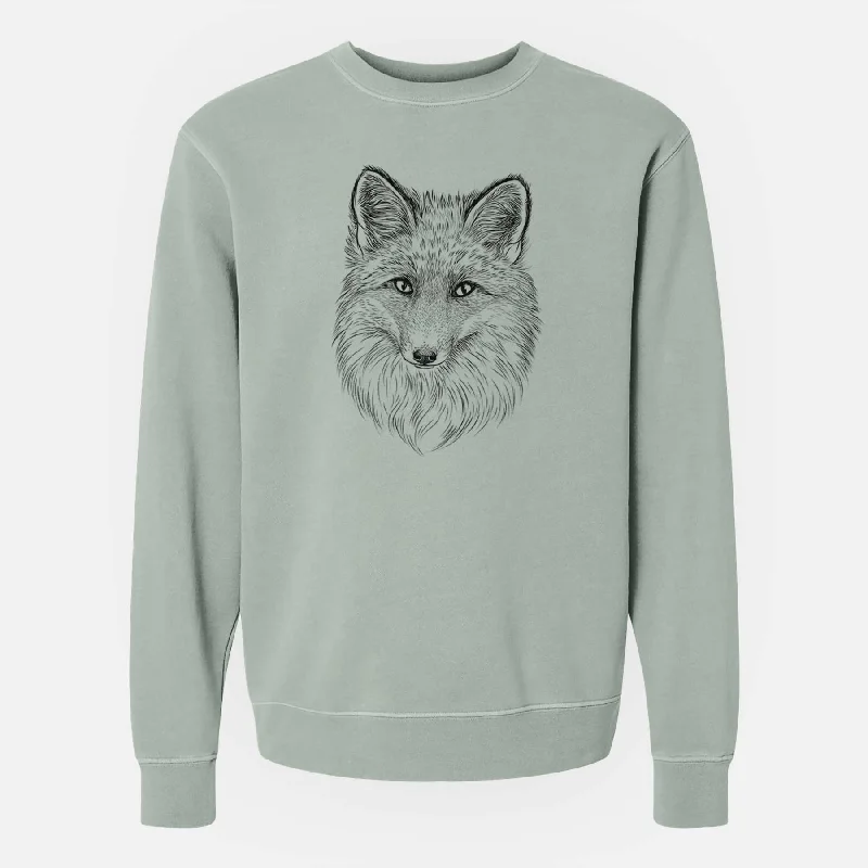 Red Fox - Vulpes vulpes - Unisex Pigment Dyed Crew Sweatshirt