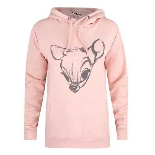 Bambi Womens/Ladies Face Pullover Hoodie