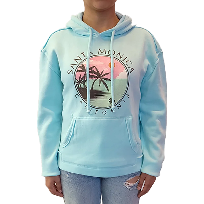 Santa Monica Pastel Beach Scene Pullover