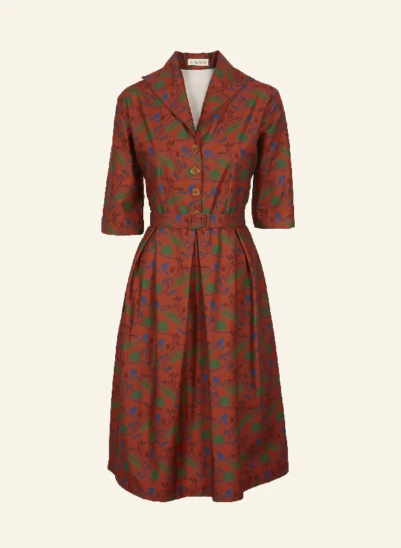 Ida - Rust Hedgerow Dress