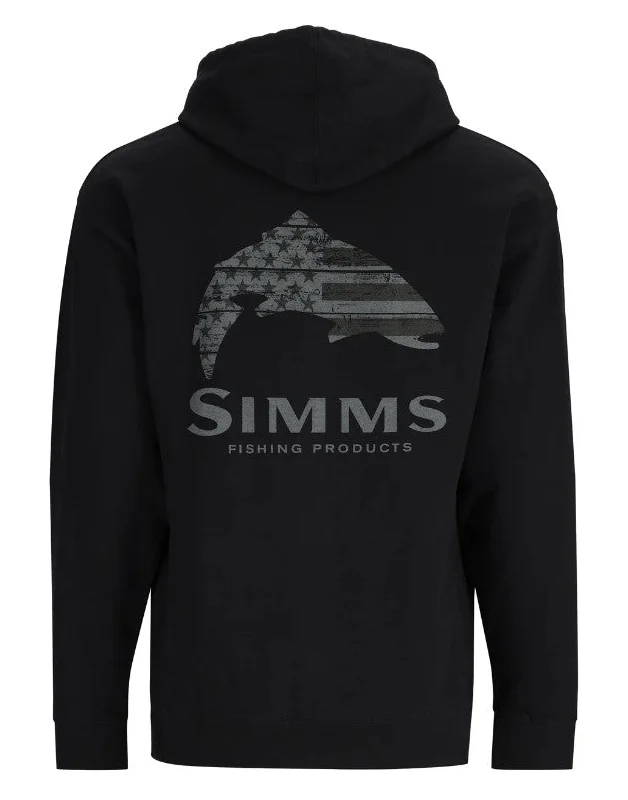 Simms Wooden Flag Trout Hoodie