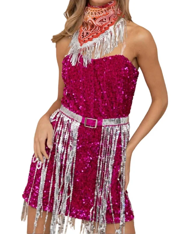 Glitz Dress In Pink