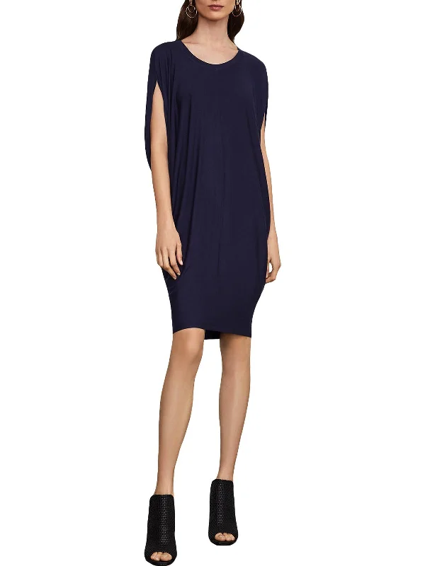 Womens Draped Dolman Wear to Work Dress