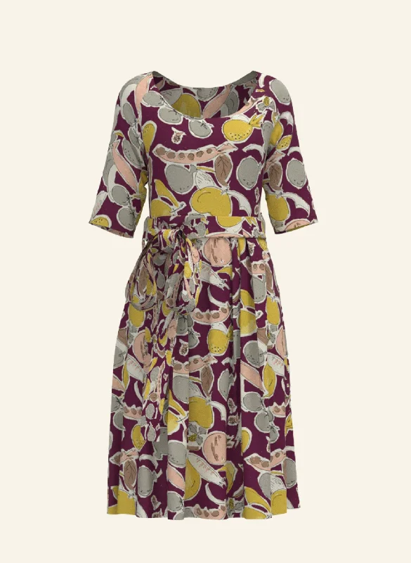 Elsie Dress - Plum Homegrown