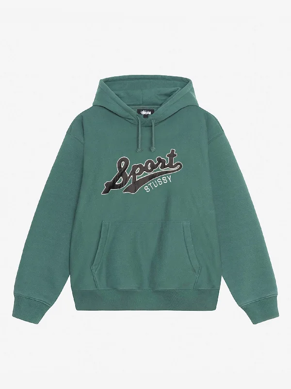 Stussy Satin Patch Oversized Hood - Green