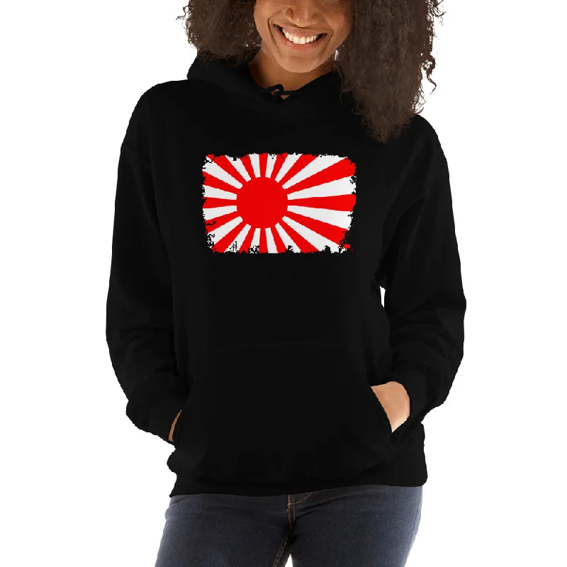 The National Flag of Japan Land of the Rising Sun Unisex Hoodie Sweatshirt