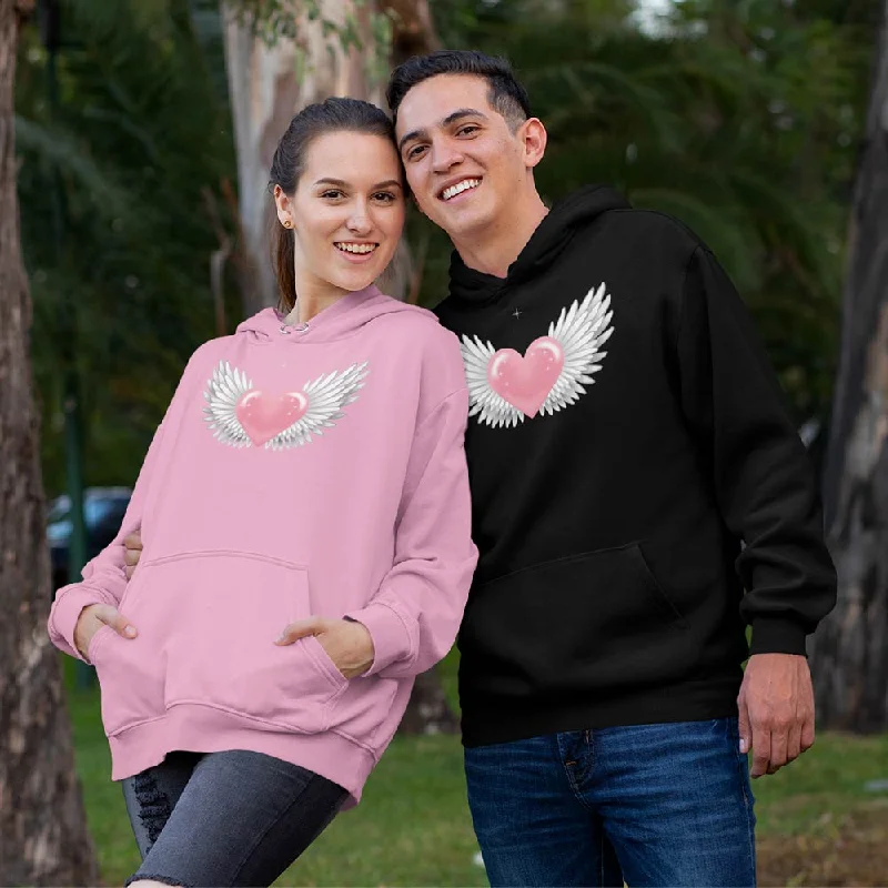 Flying Heart with wings unisex hoodies