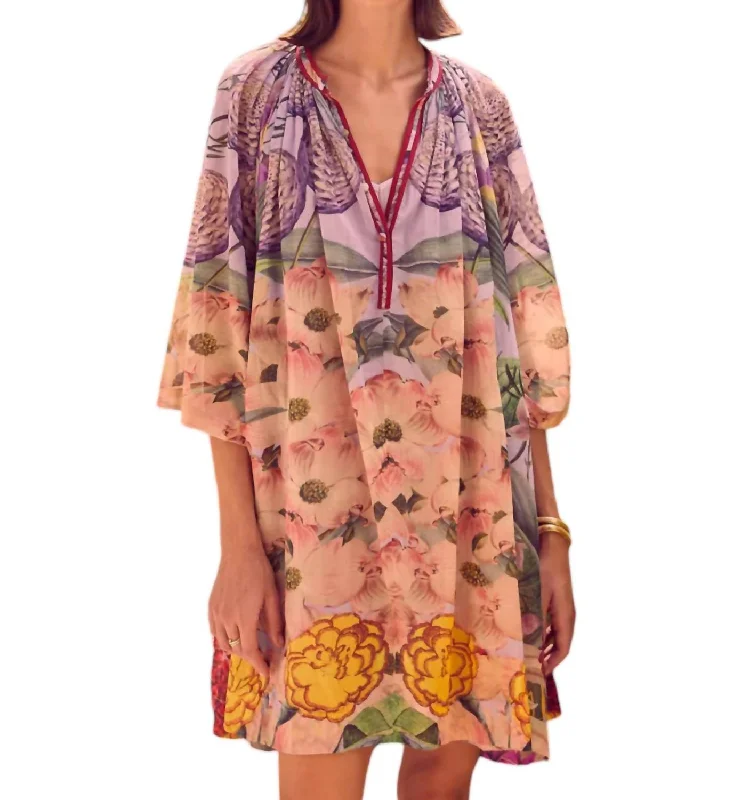 Amala Dress In Floral Lilac