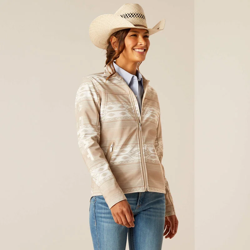 Ladies Ariat New Team Softshell Jacket in Sahara - 10048812