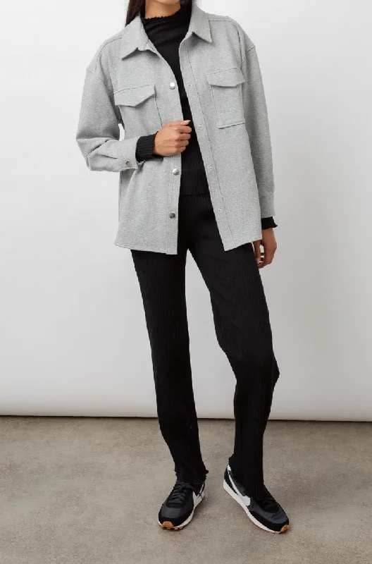 TURNER SHIRT JACKET - HEATHER GREY