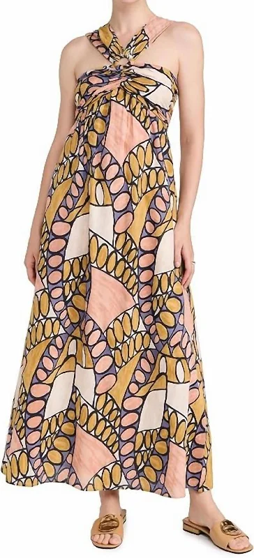 Zola Maxi Dress In Saguaro Print