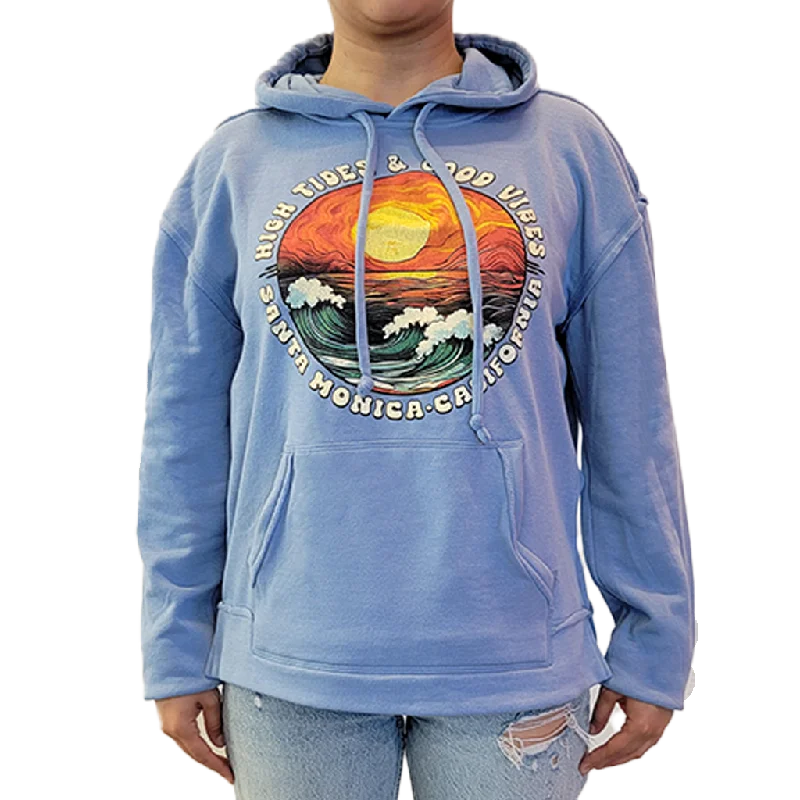 Santa Monica Graphic Wave Scene Pullover - Neptune