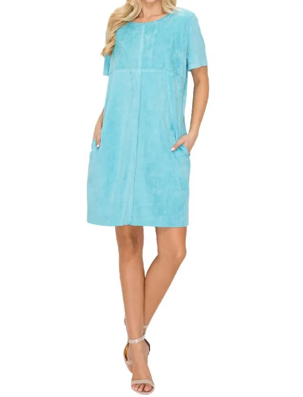 Audrey Dress In Aqua