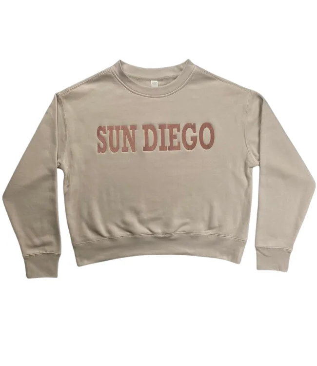 Sun Diego Fleece Embroidered - Bone