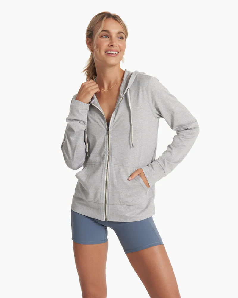 Vuori Halo Performance Hoodie 2 - Pale Grey Heather